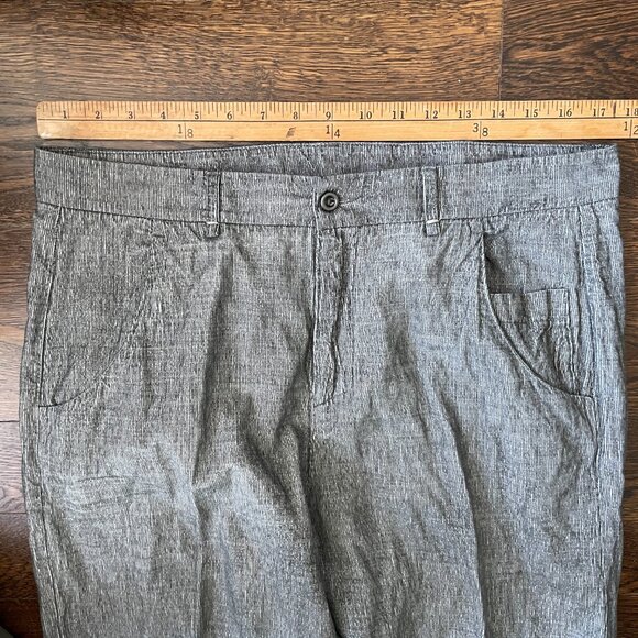 Transit Par Such Linen Blend Gray Split Hem Pants-Size 12 (5) - Picture 10 of 13